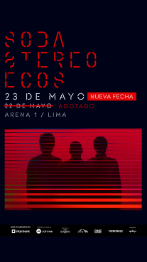SODA STEREO ANUNCIA SEGUNDA FECHA DE CONCIERTO EN LIMA POR ENTRADAS AGOTADAS