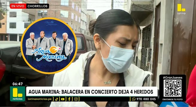 Pareja del animador herido de Agua Marina se pronuncia tras balacera