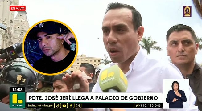 Presidente José Jerí tras muerte de joven rapero en marcha: 