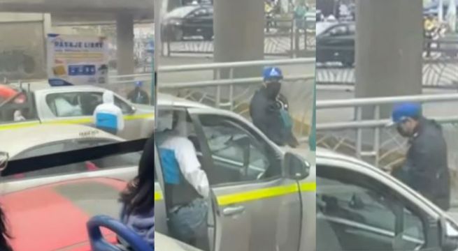 SJM: delincuentes armados roban camioneta en semáforo en rojo a plena luz del día