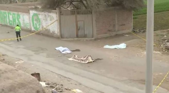 San Martín de Porres: tres hombres son asesinados en descampado