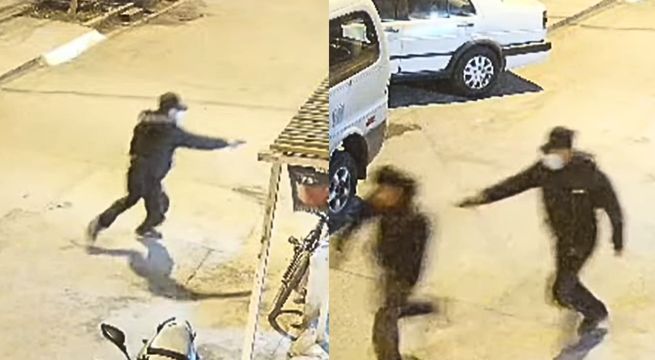 Sicario ataca a balazos a hombre frente a sus amigos: cámara captó el ataque