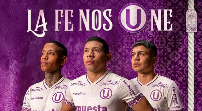 Universitario presenta camiseta especial en homenaje al Señor de los Milagros