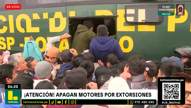 Paro de transportistas: usuarios acuden a buses de la PNP para llegar a sus destinos | VIDEO