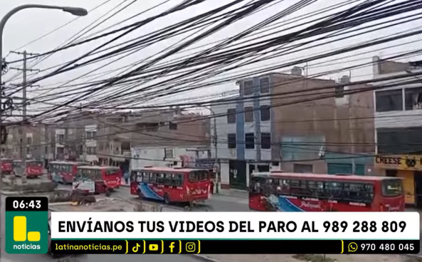 Paro de transportistas: buses realizan caravana ante aumento de extorsiones | VIDEO