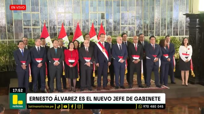 Con Ernesto Álvarez como premier: este es el gabinete ministerial del José Jerí