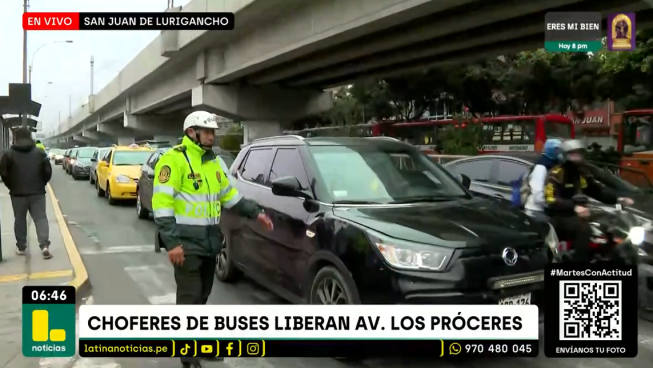 Transportistas levantan bloqueo al ingreso de SJL | VIDEO