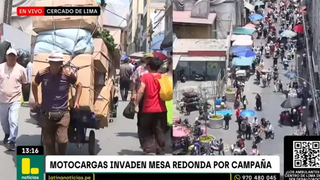 Caos en Mesa Redonda ante llegada de campaña navideña: ambulantes toman las calles
