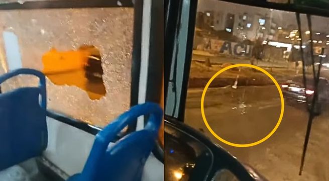 Chorrillos: atacan a balazos a bus de la línea E antes del paro de transportistas