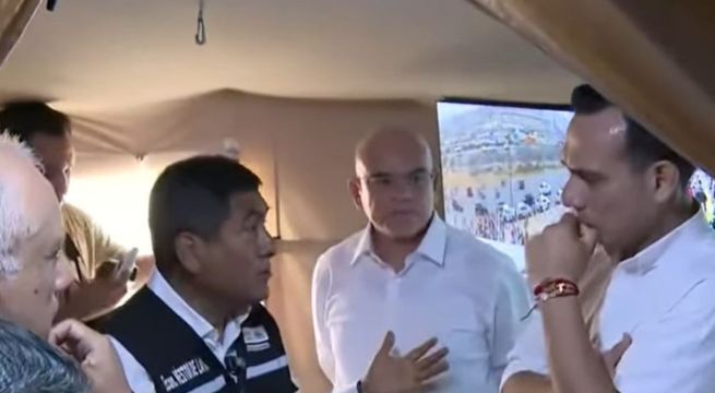 José Jerí llegó a Acho para reunión con transportistas
