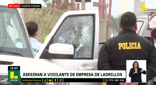 Vigilante de empresa de ladrillos fue asesinado a balazos en la puerta de su trabajo
