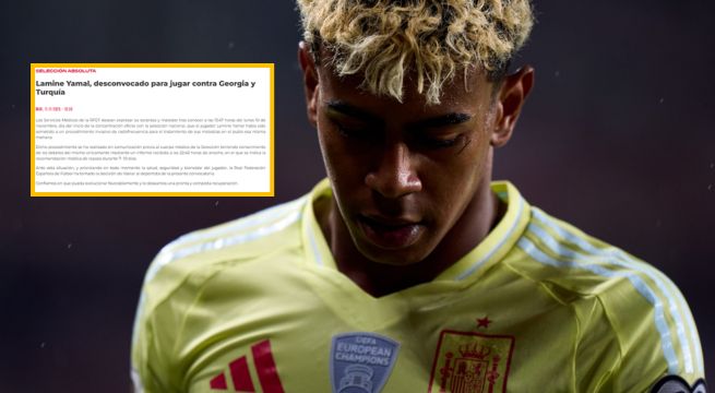 España desconvoca a Lamine Yamal con fuerte comunicado explicando los motivos