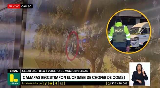 Cámaras de seguridad registraron el asesinato de chofer de combi en el Callao | VIDEO