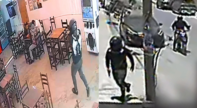 Cámaras registran triple asesinato con 28 disparos en cevichería