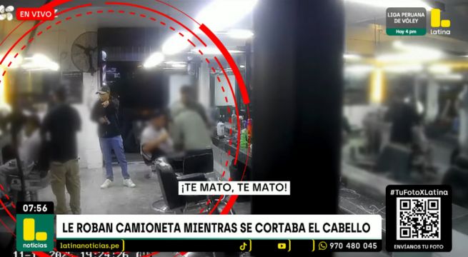 Delincuentes roban camioneta mientras su dueño se cortaba el cabello