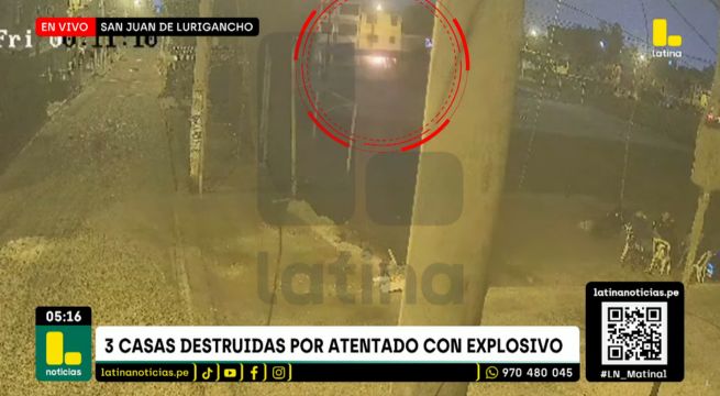 Detonación de explosivo destruye tres casas en San Juan de Lurigancho