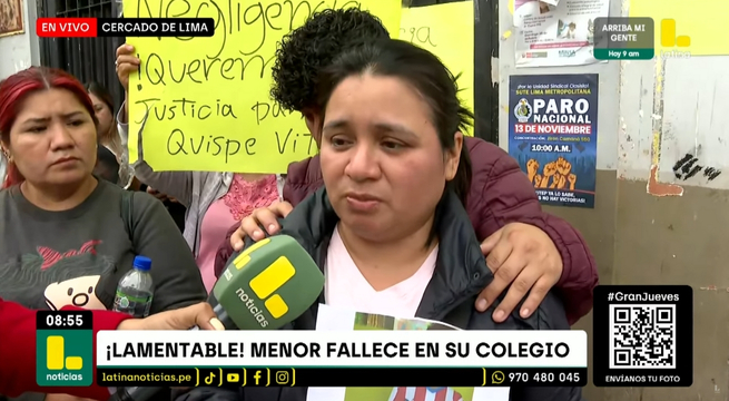 Estudiante de 14 años muere dentro de su colegio en Barrios Altos | VIDEO