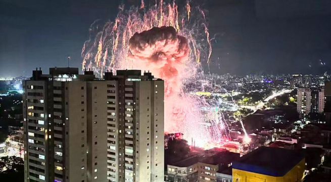 Explosión en depósito de fuegos artificiales deja un muerto y 10 heridos en São Paulo