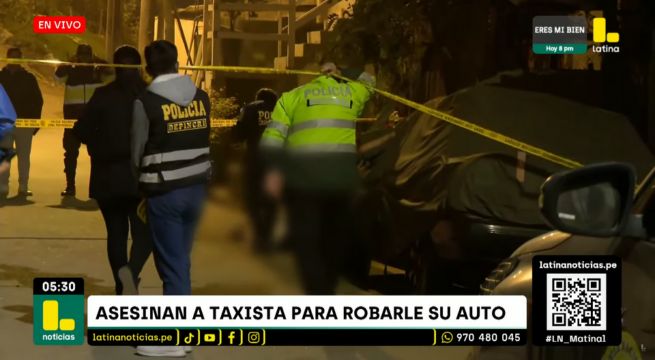 Falsos pasajeros matan a taxista tras robarle su auto en Manchay