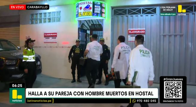 Hombre mata a madre de familia en hostal de Carabayllo