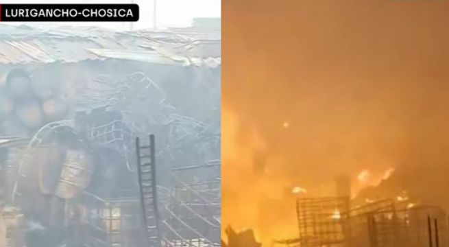 San Juan de Lurigancho: incendio en almacén habría sido provocado por extorsionadores