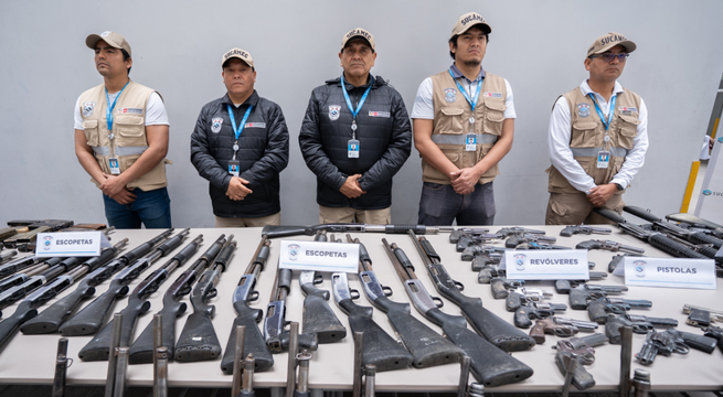 Más de 300 armas de fuego fueron incautadas durante el estado de emergencia
