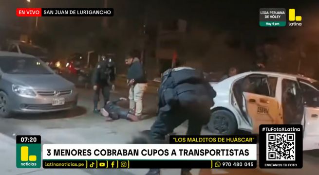 Menores cobran cupos a transportistas en San Juan de Lurigancho