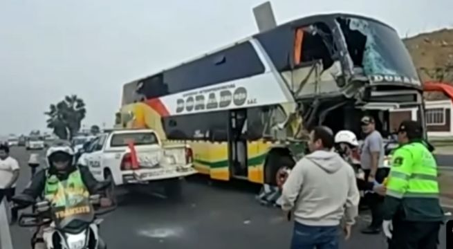 Chancay: dos muertos tras violento choque entre bus interprovincial y tráiler en la Panamericana Norte