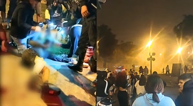 Pelea entre barristas deja un adolescente herido | VIDEO