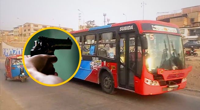 San Martín de Porres: sicarios balean paradero final de buses 