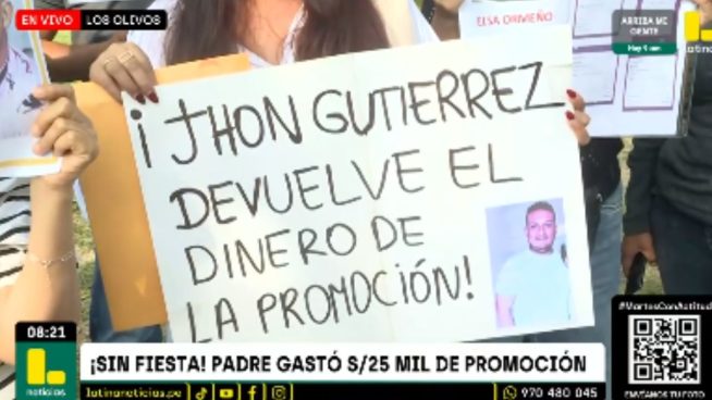Padre de familia se gasta más de S/ 25 mil de fiesta de promoción de colegio | VIDEO