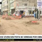 La Victoria: vecinos viven sin agua, veredas y huecos por obra inconclusa | VIDEO