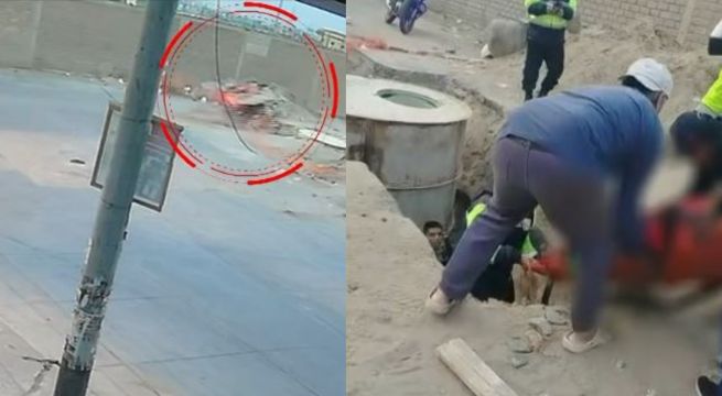 VES: dos jóvenes caen a forado de obra inconclusa y terminan gravemente heridos