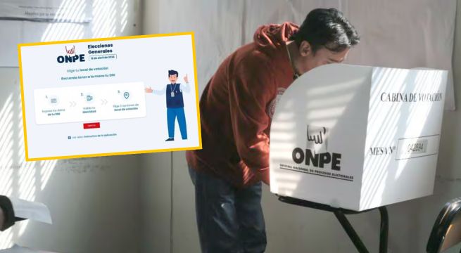 Paso a paso para elegir tu local de votación vía link de ONPE