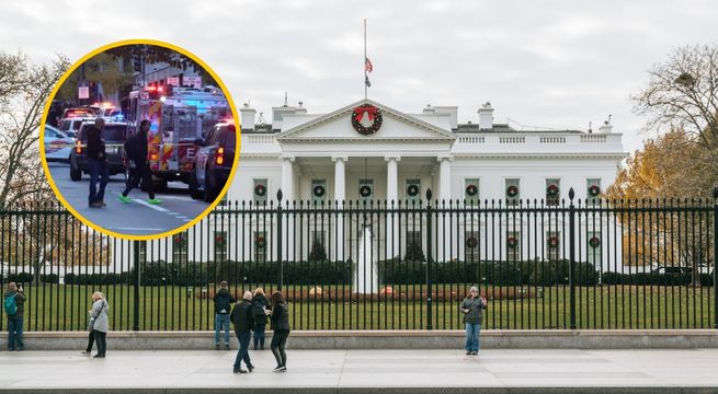 Tiroteo cerca a la Casa Blanca deja dos soldados de la Guardia Nacional heridos