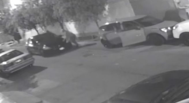 Surco: cámaras captan el momento en que asesinan a conductor en plena vía