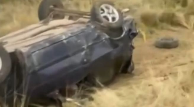 Universitaria muere en despiste de auto y su pareja queda grave tras aparatoso accidente