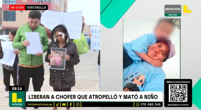 Liberan a chofer que impactó contra combi y mató a niño de 4 años