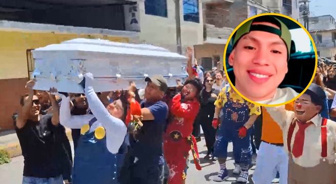 Payasitos despiden a 'Farolito' entre cánticos, bailes y música: fue asesinado por sicarios