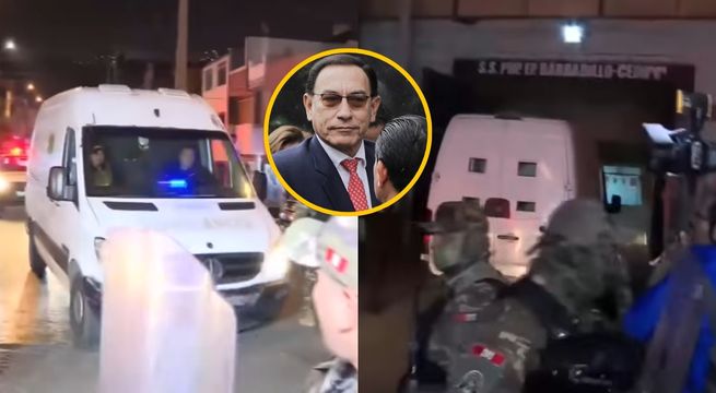 Martín Vizcarra: así fue su llegada al penal de Barbadillo | VIDEO