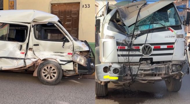 Camión arrolla a movilidad escolar y poste eléctrico | VIDEO