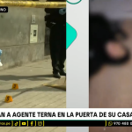 Balean a agente Terna en la puerta de su casa en El Agustino | VIDEO