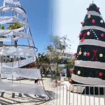 Reemplazan árbol de Navidad en Chiclayo, pero siguen críticas al anterior