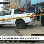 Asesinan a hombre de un disparo en SJM: cámara de seguridad captó el ataque