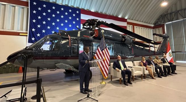 EE. UU. dona helicópteros Black Hawk al Perú para reforzar la lucha contra el narcotráfico