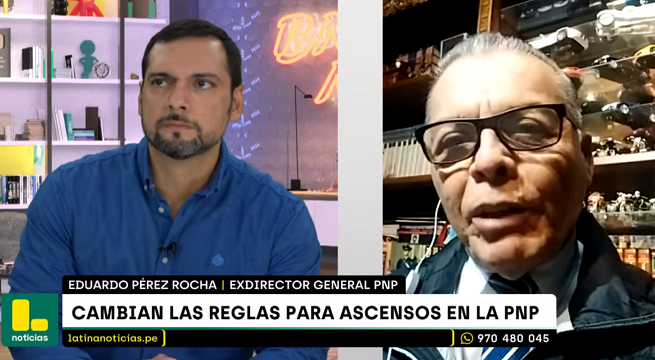 Eduardo Pérez Rocha sobre ascensos en la Policía Nacional del Perú: 