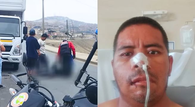 Hombre queda grave tras ser arrollado por camión que iba en contra | VIDEO