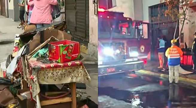 Incendio en edificio de Lima deja cinco familias afectadas en Cercado de Lima