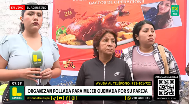 Organizan pollada pro salud para mujer que fue quemada por su pareja | VIDEO