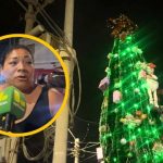 Pisco: vecinos inauguran la Navidad con encendido de luces y árbol gigante